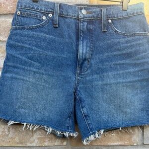 Madewell Relaxed Mid-Length Denim Shorts - 100% Cotton - Size 27